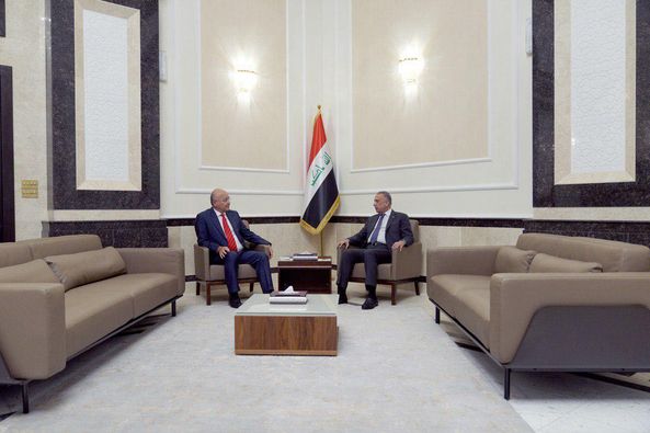رئيس مجلس الوزراء يبحث مع رئيس الجمهورية الأوضاع العامة وسير التحضيرات للانتخابات المبكرة