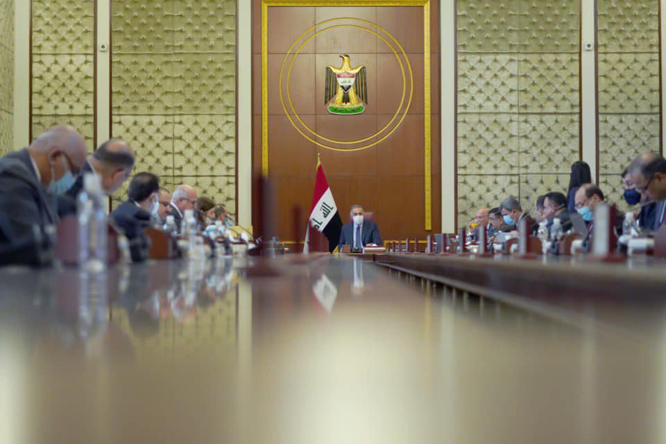 مجلس الوزراء يعقد جلسته الاعتيادية برئاسة رئيس مجلس الوزراء مصطفى الكاظمي ويصدر عددا من القرارات