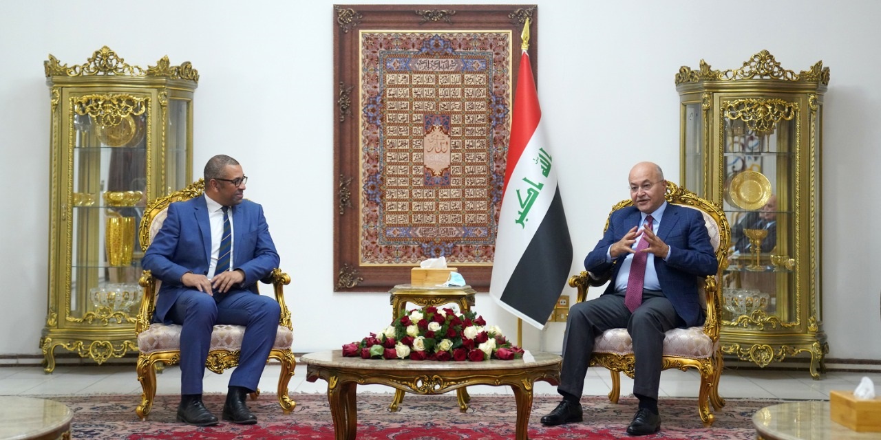 وزراء بريطانيون يزورون العراق ويلتقون الكاظمي وصالح