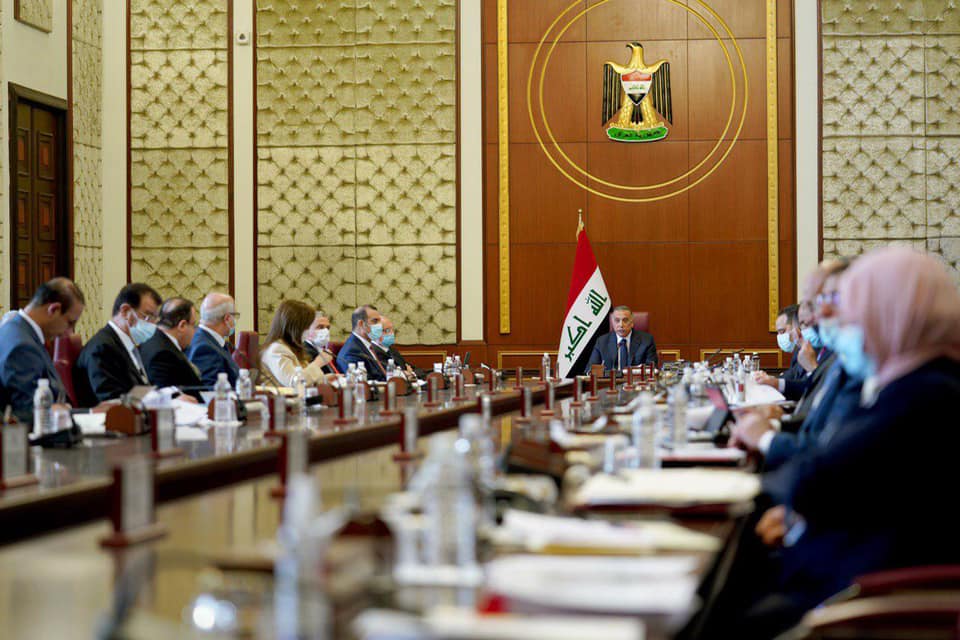 مجلس الوزراء يعقد جلسته الاعتيادية برئاسة رئيس مجلس الوزراء مصطفى الكاظمي ويصدر عدداً من القرارات