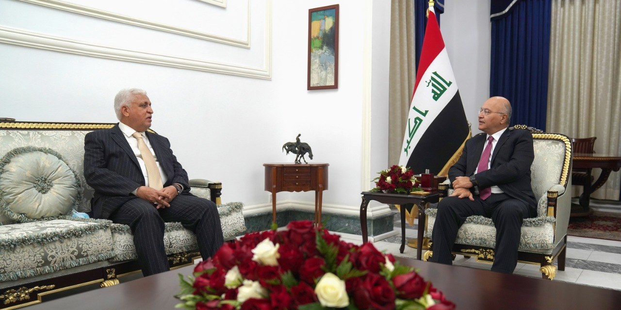 رئيس الجمهورية يستقبل رئيس هيأة الحشد الشعبي