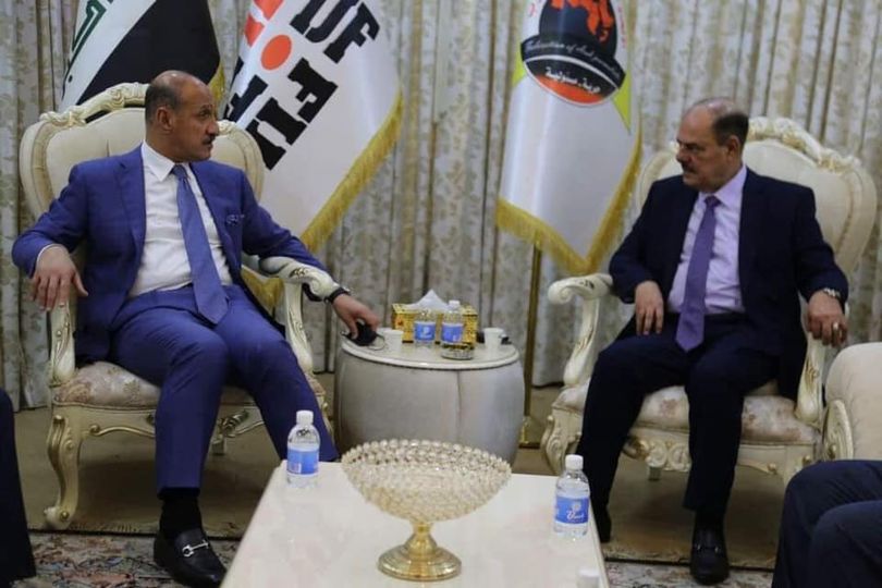 نقيب الصحفيين العراقيين يلتقي وزير الشباب والرياضة في مقر النقابة