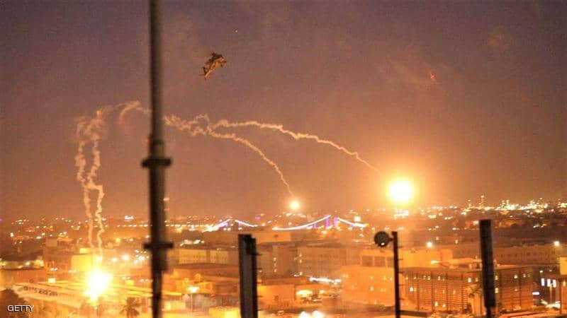 استهداف السفارة الأميركية في بغداد بثلاثة صواريخ