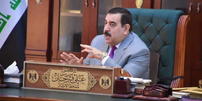 استجابة لجماهير كتلته.. محافظ الانبار الدكتور علي فرحان وافق على خوض الانتخابات النيابية (2021)