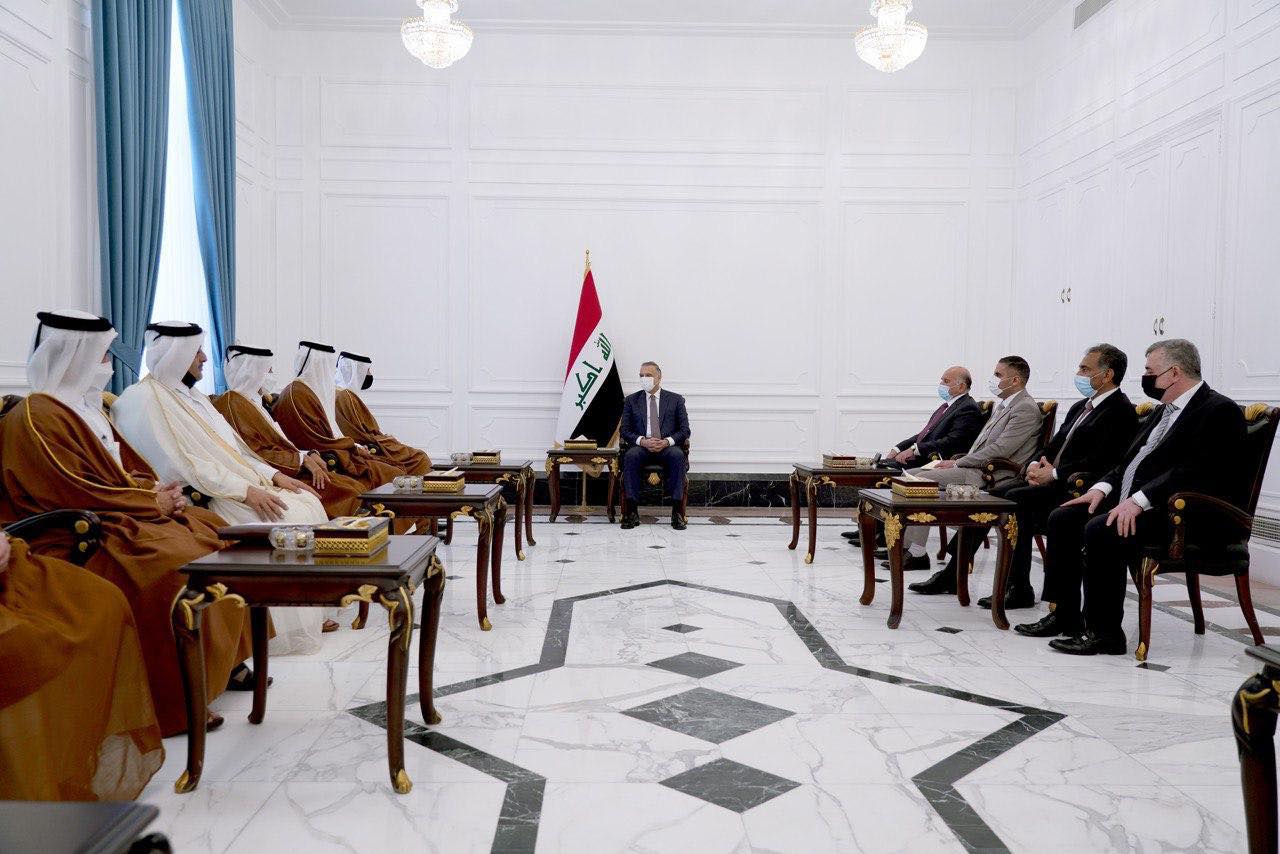 الكاظمي يستقبل نائب رئيس الوزراء وزير الخارجية القطري