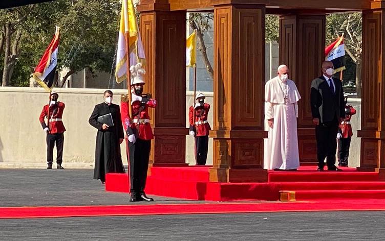 رئيس الجمهورية برهم صالح يستقبل البابا فرنسيس