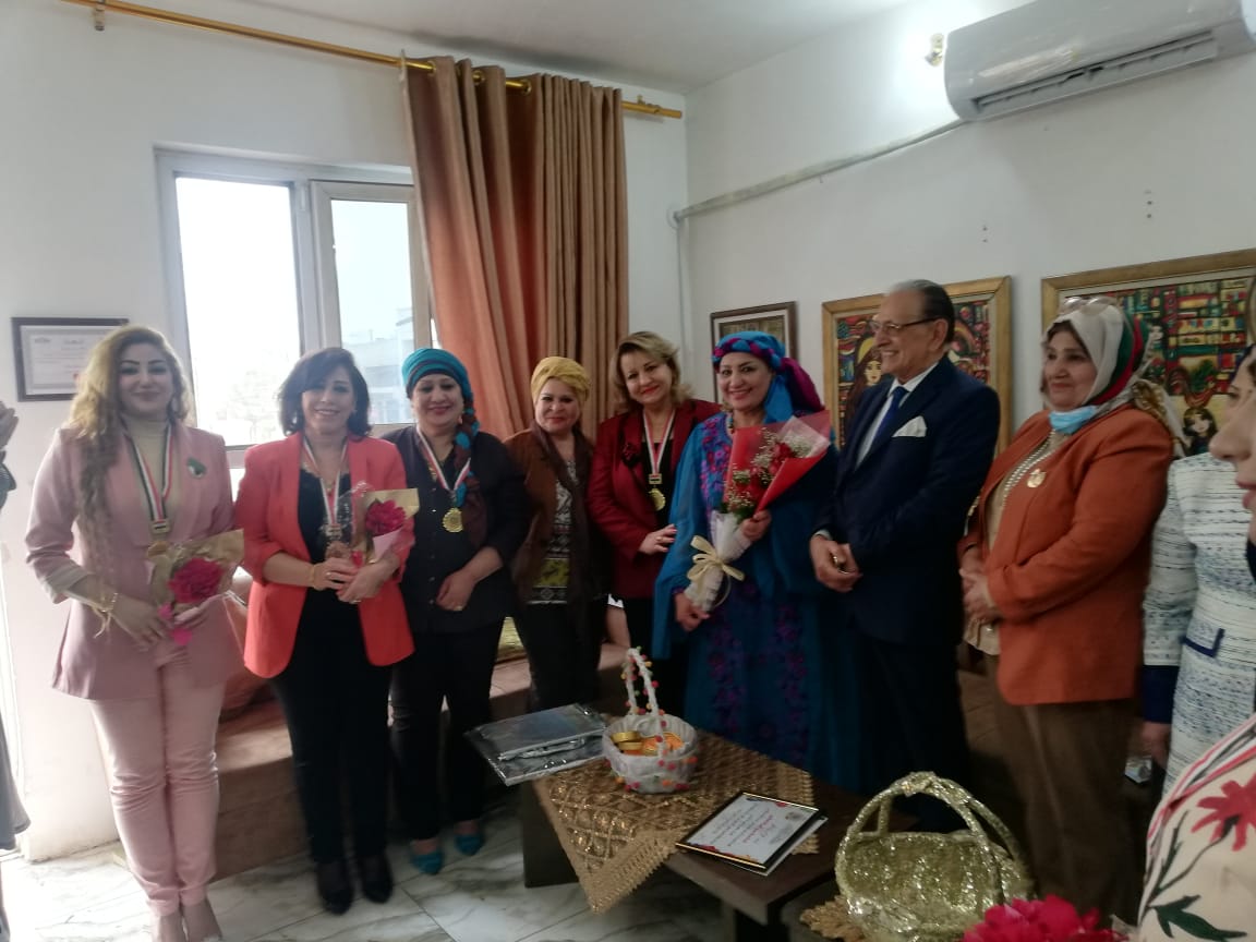 لمناسبة اليوم العالمي للمرأة:..جمعية كهرمانة للفنون تكرم مجموعة من المبدعات العراقيات