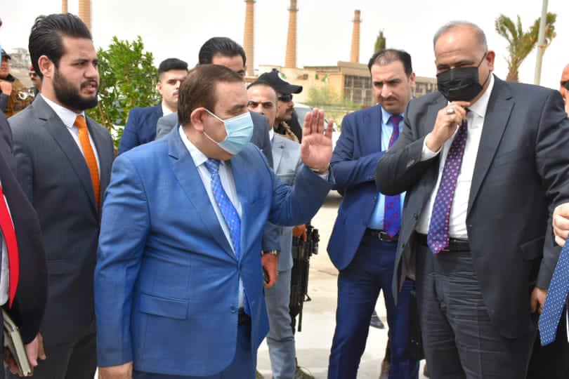 محافظ الانبار وعدد من المسؤولين يفتتحون مبنى شبكة نقل الطاقة الكهربائية لشرق الانبار
