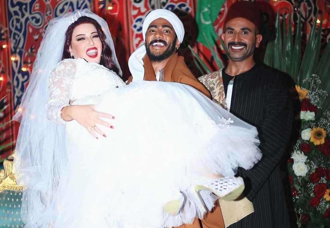 صور.. زفاف محمد رمضان وسمية الخشاب يتصدر حديث السوشيال ميديا