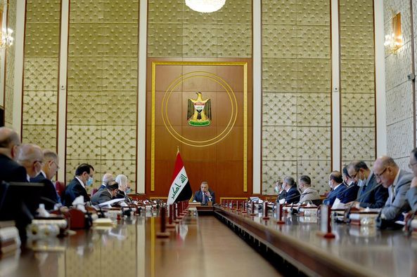 مجلس الوزراء يعقد جلسته الاعتيادية برئاسة رئيس مجلس الوزراء مصطفى الكاظمي