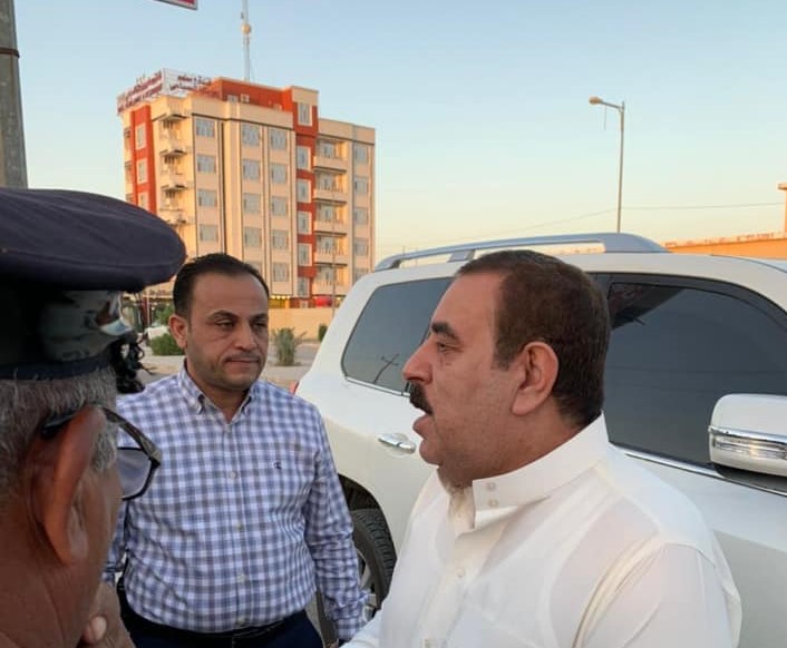 محافظ الانبار الدكتور يتجول في الرمادي ويتفقد اوضاع المدينة