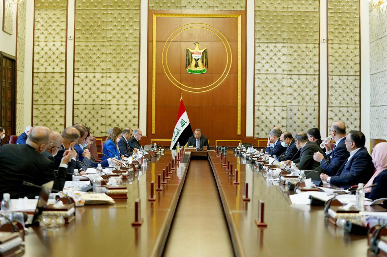 مجلس الوزراء يعقد جلسته الاعتيادية برئاسة رئيس مجلس الوزراء مصطفى الكاظمي