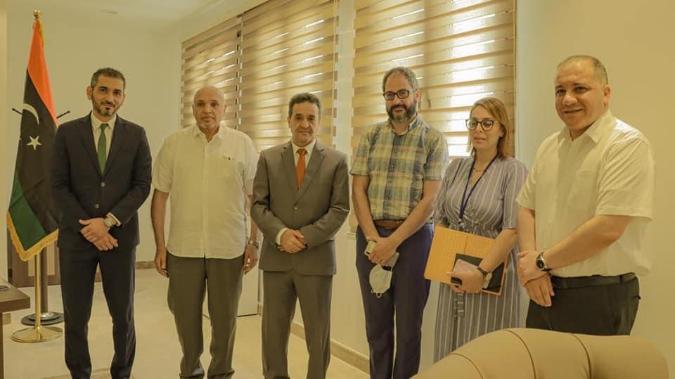 اجتماع رئيس الفريق الاستشاري مع ممثلي صندوق الأمم المتحدة للسكان في ليبيا