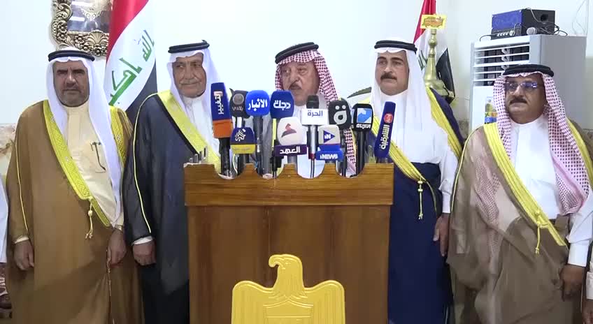 بيان مجلس شيوخ الانبار أصالة عن نفسها ونيابة عن أبناء محافظة الانبار تجاه حركة التظاهر غير المبرر في الانبار