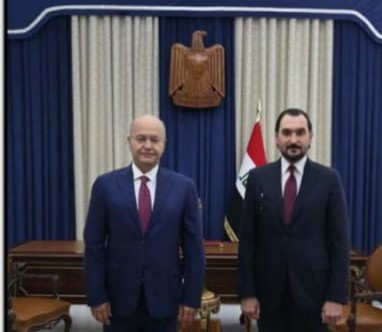 رئيس الجمهورية الدكتور برهم صالح يلتقي الدكتور زياد خلف عبد في قصر السلام