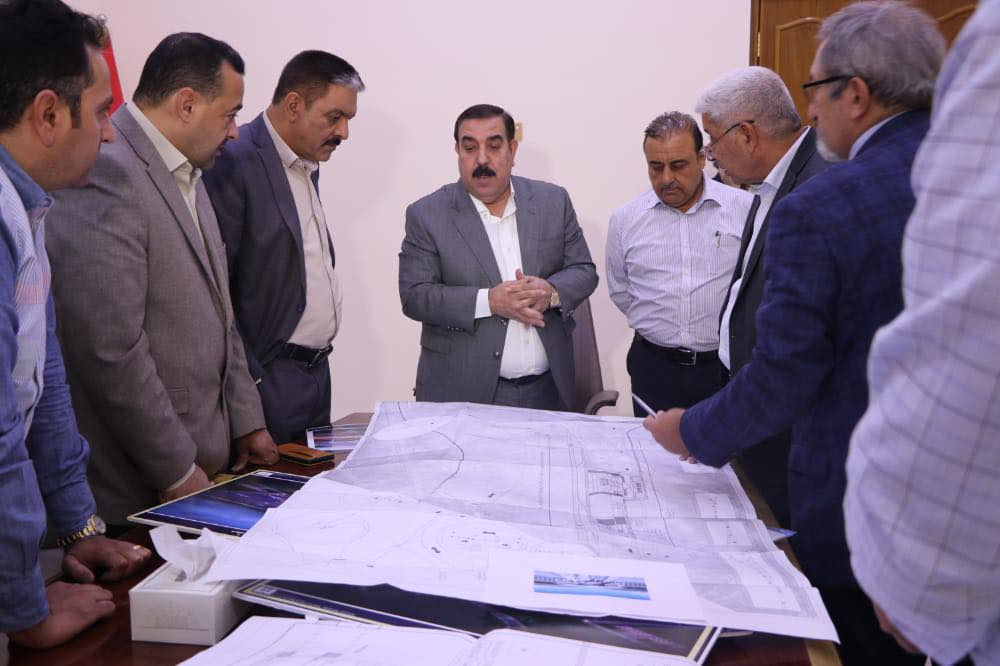 محافظ الانبار يستقبل ممثلي شركة سيلكوم التركية ( Selkom Turkish ) المصممة لمطار الانبار الدولي ويطلع على التصاميم الاولية للمطار
