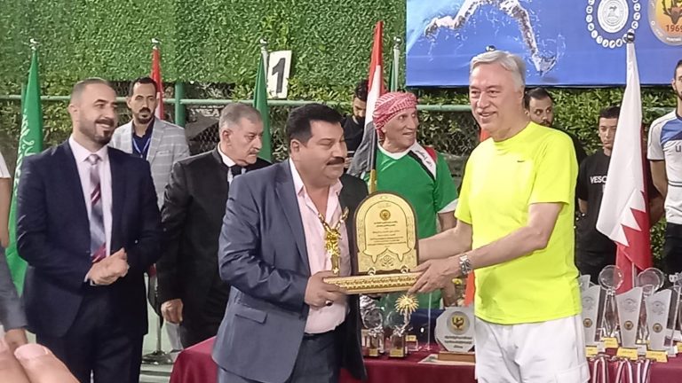 غاب عنها الدعم الحكومي .. اختتام البطولة العربية الثامنة لرواد التنس العربي (بطولة الصيد الثالثة) بمشاركة سبعة عشر دولة عربية ..وحسنين معلة يصفها بتقارب الشعوب العربية