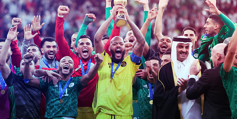 منتخب الجزائر يتوّج بلقب كأس العرب