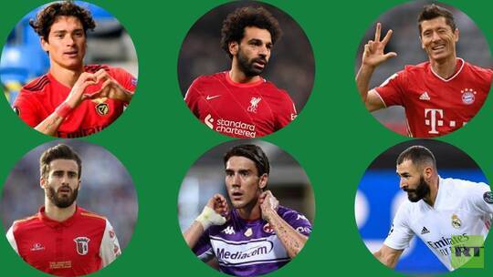 بالأرقام.. ترتيب أفضل هدافي دوريات أوروبا الكبرى هذا الموسم