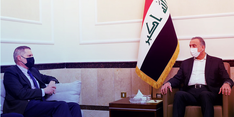 الكاظمي وتولر يبحثان تعزيز التعاون العسكري