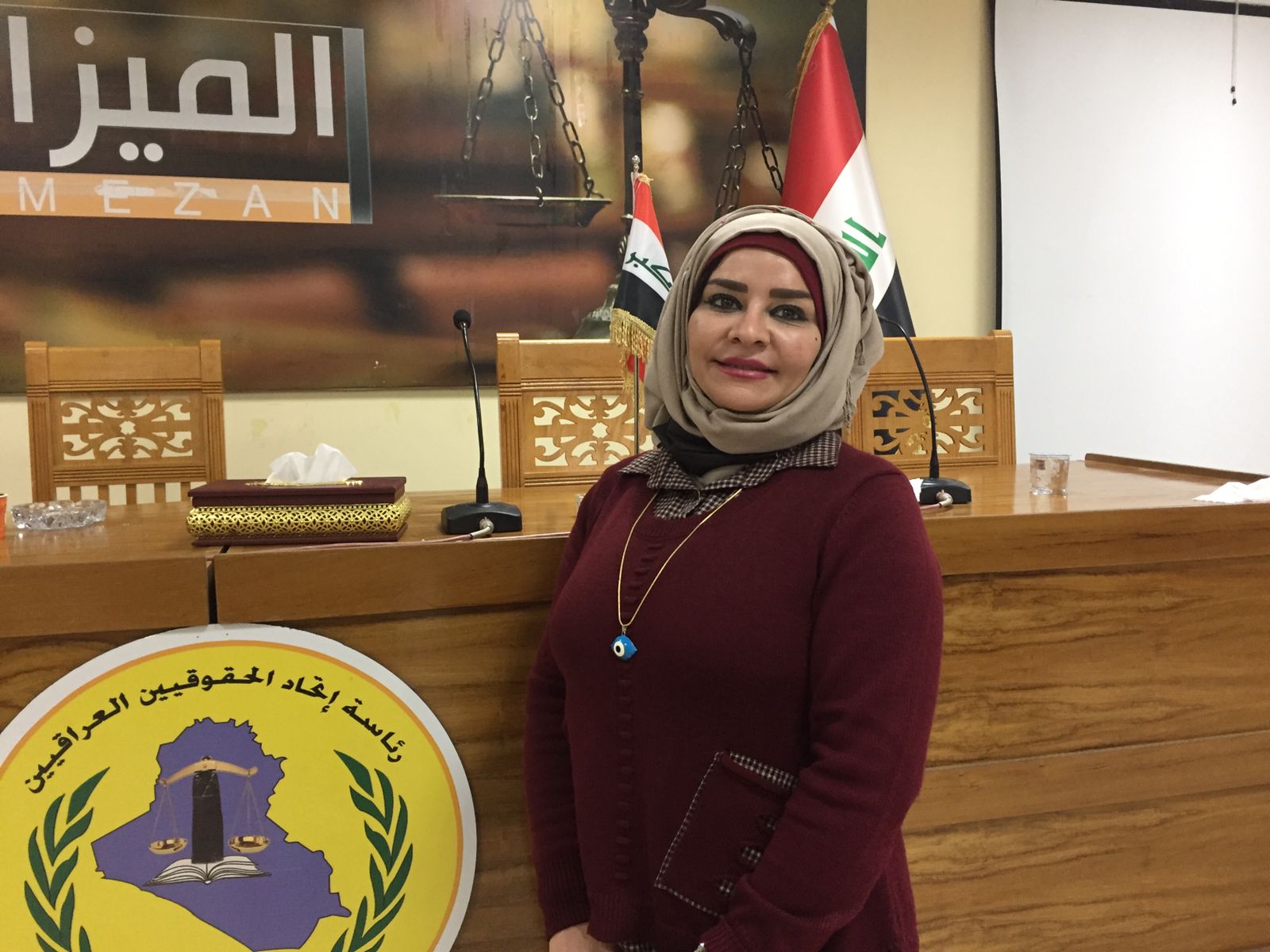 فوز المحامية هند الجنابي بعضوية اتحاد الحقوقيين العراقيين وتؤكد العمل على انجاز قانون حماية الموظف الحقوقي