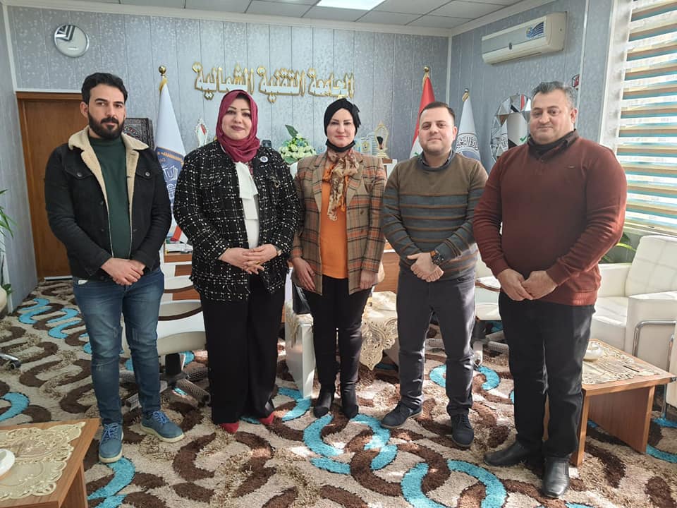 رئيسة الجامعة التقنية الشمالية تلتقي وفداً من منظمة جود للتنمية والأعمار