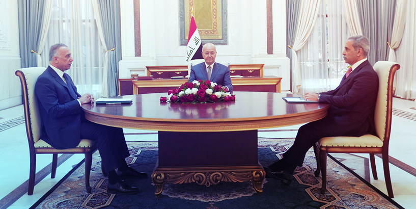 زيدان والكاظمي وصالح يبحثون التطورات السياسية