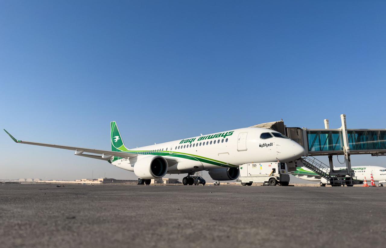 الخطوط الجوية العراقية تعلن عن دخول الطائرة الثانية من طراز A220-300 ذات علامة التسجيل YI-ARF الى الخدمة ضمن أسطولها الجوي