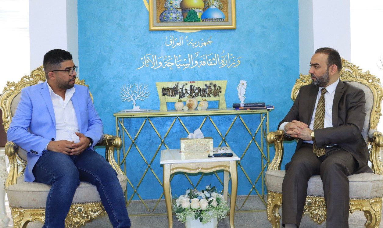 د .نوفل ابورغيف يستقبل المخرج والاعلامي المغترب رشدي الفتلاوي ويشيد بتجربته وتواصله مع المشهد العراقي