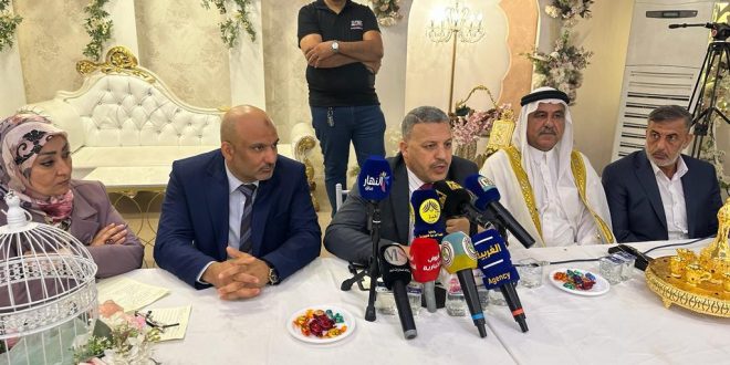 المرشح الحقوقي علي المشهداني يعقد مؤتمراً انتخابياً للتعريف ببرنامجه الانتخابي ..وللمشاركة في انتخابات مجالس المحافظات المقبلة