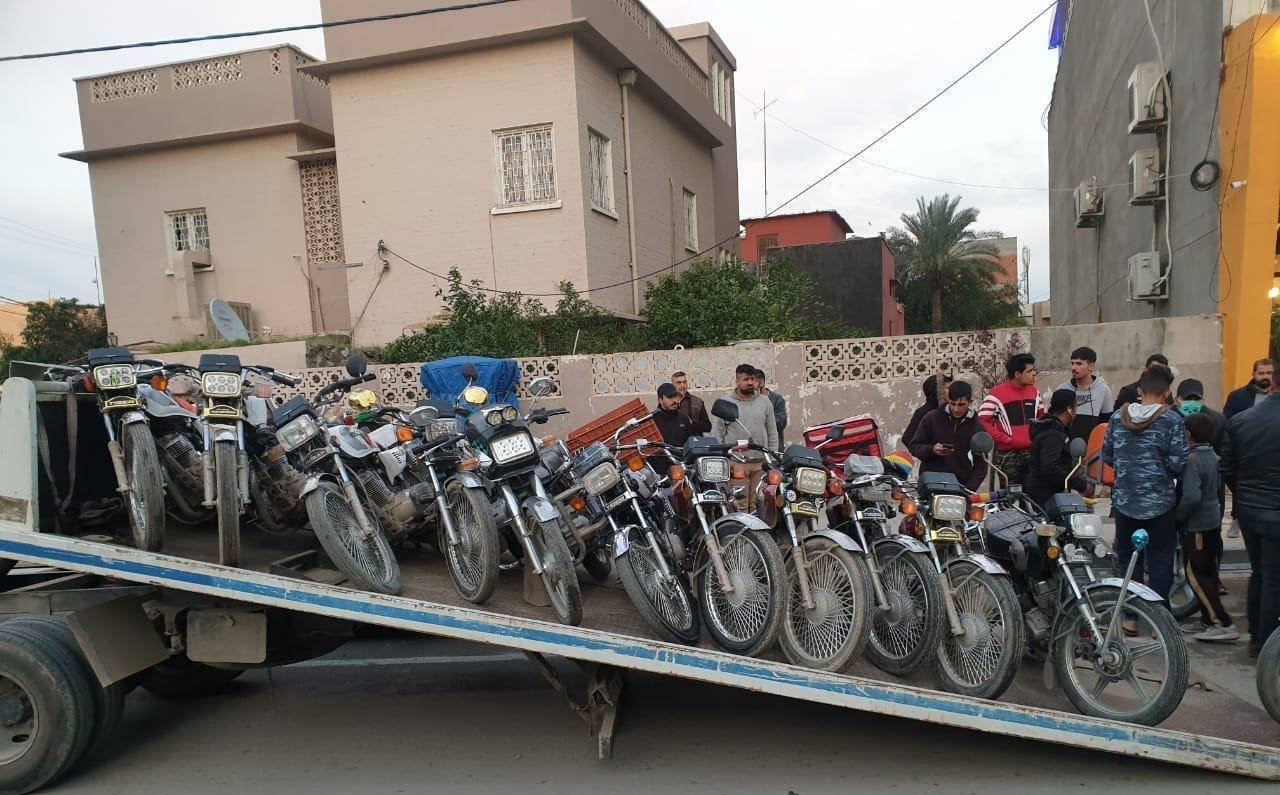 منع حركة الدراجات النارية غير المسجلة في العراق اعتبارا من كانون الأول