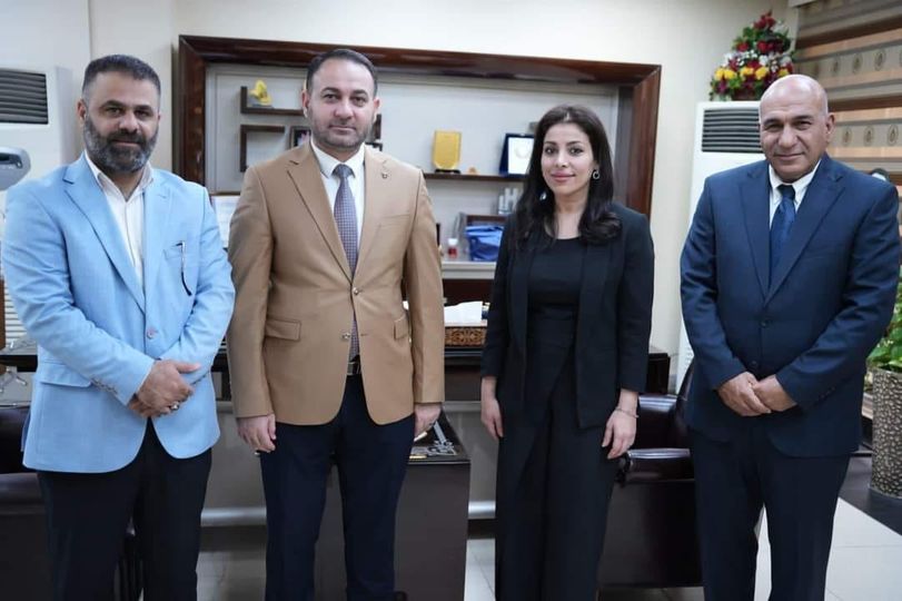 مدير عام الشركة العامة للمعارض والخدمات التجارية العراقية يستقبل وفد من شركة السدن لتنظيم واقامة المعارض
