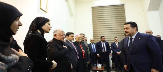 بالصور .. رئيس الوزراء وكبار الشخصيات يحضرون مجلس عزاء والد وزيرة الهجرة والمهجرين إيفان فائق جابرو