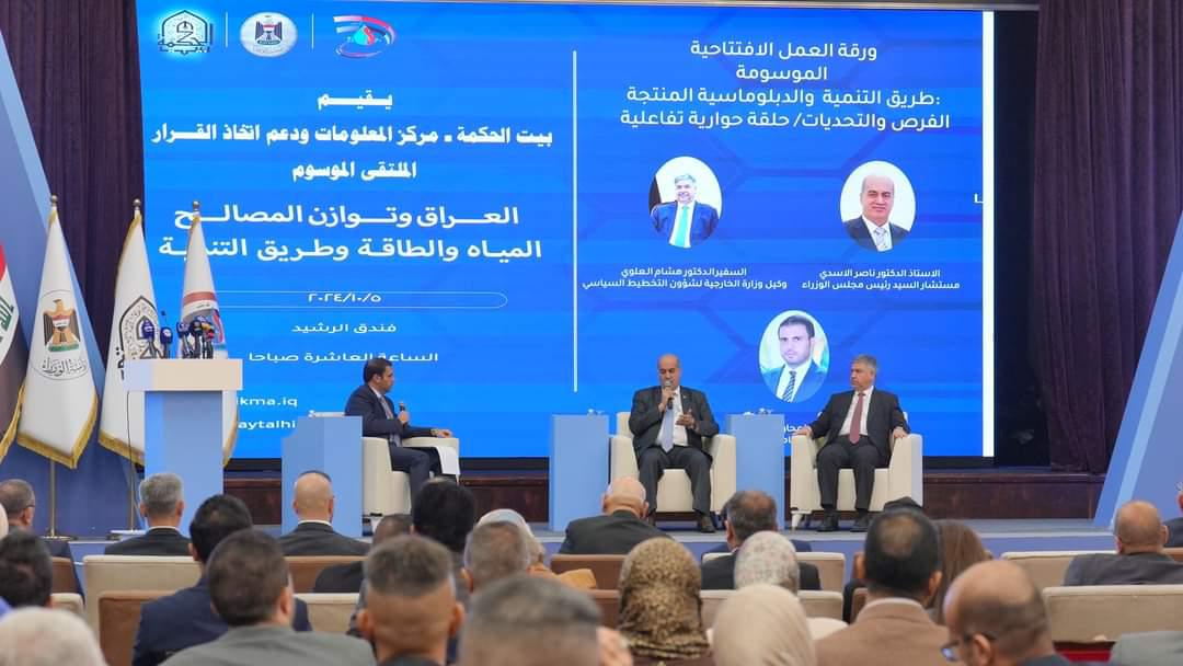 العراق وتوازن المصالح الملتقى الوطني الاول. لمركز دعم القرار في بيت الحكمة