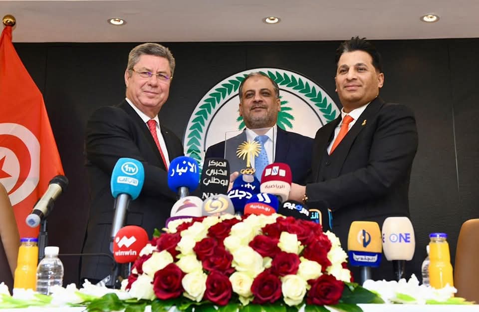 اللجنتان الأولمبيتان العراقية والتونسية تبرمان مذكرة تعاون مشترك بحضور المبرقع