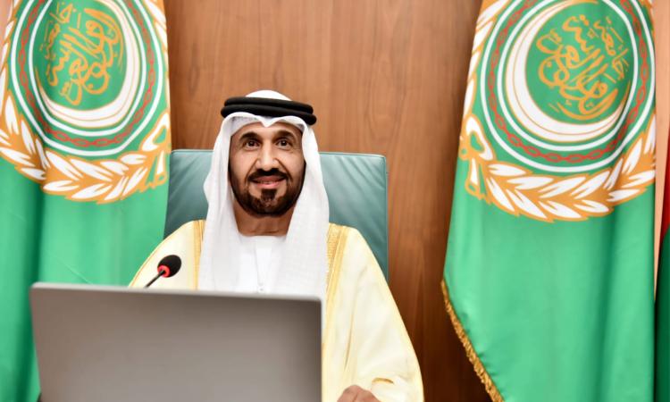 رئيس البرلمان العربي يهنئ المشهداني لانتخابه رئيساً لمجلس النواب