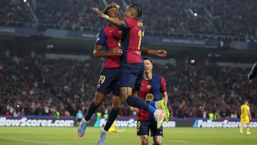 برشلونة يسحق دورتموند برباعية ويقترب من نصف نهائي الابطال