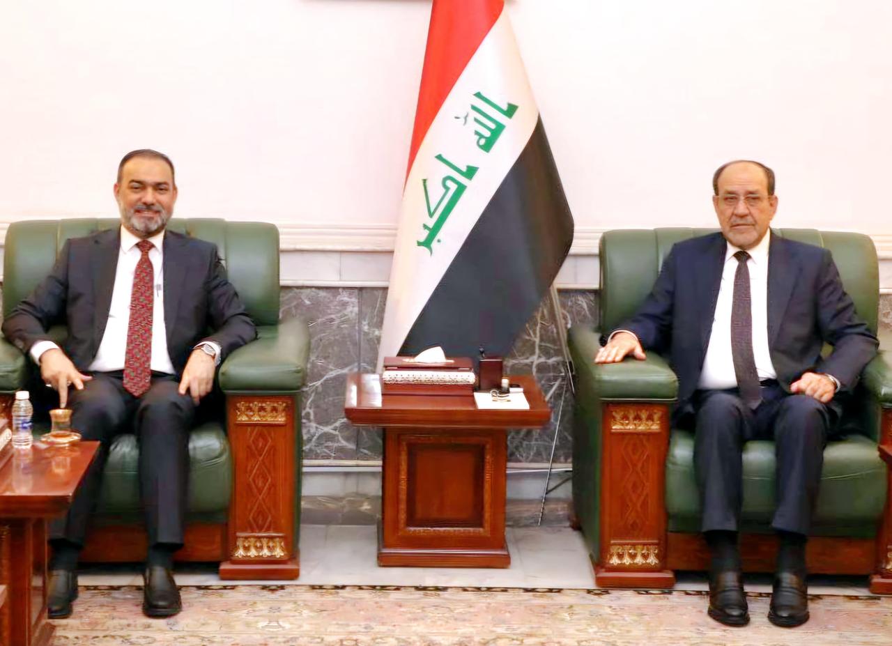 رئيس هيأة الإعلام والاتصالات د.نوفل أبورغيف يلتقي رئيس ائتلاف دولة القانون السيد نوري المالكي