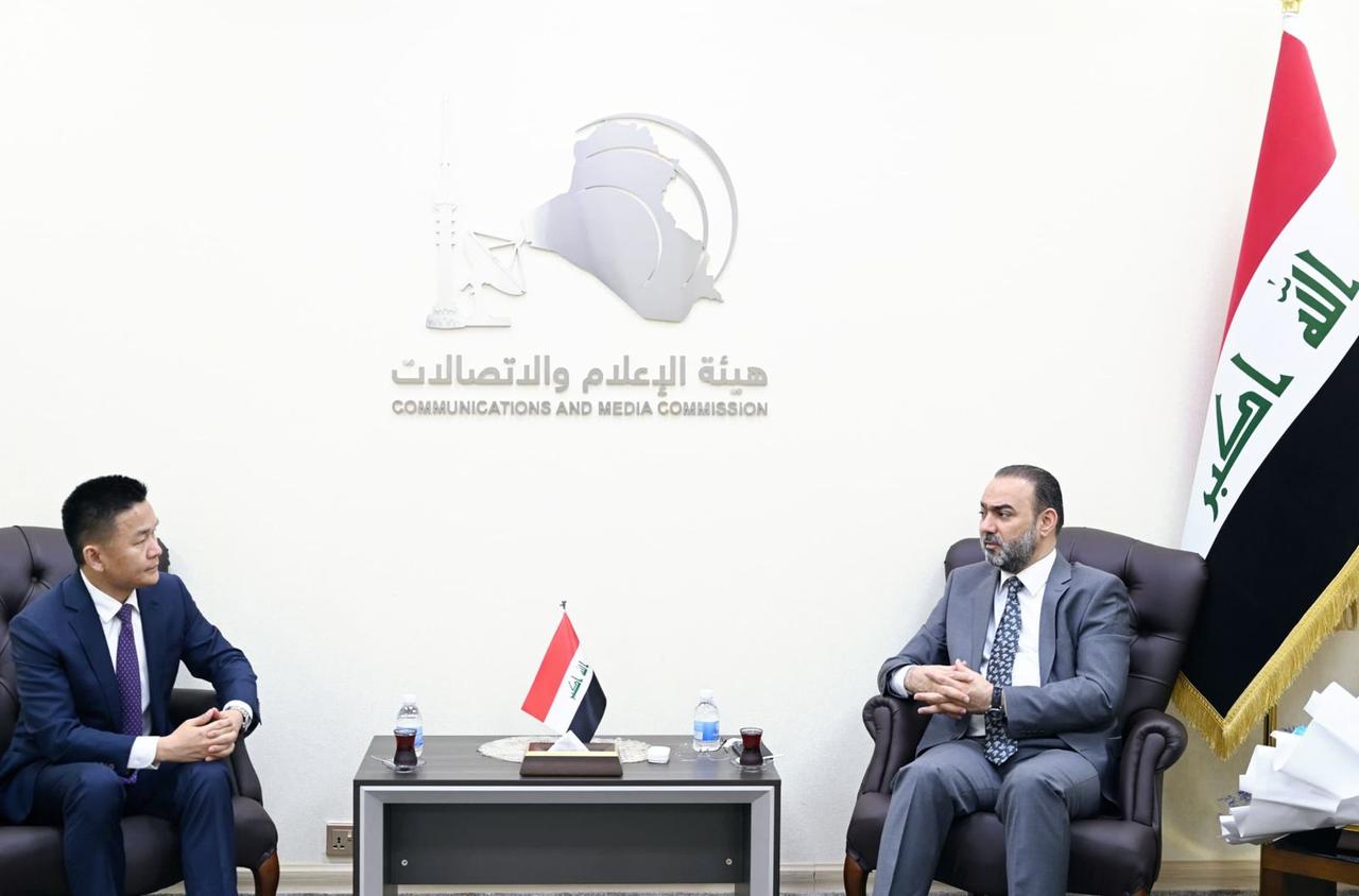 رئيس هيأة الإعلام يستقبل المدير العام لـ(هواوي العراق) ويشدد على حماية البيانات والامتثال لقواعد السيادة الرقمية