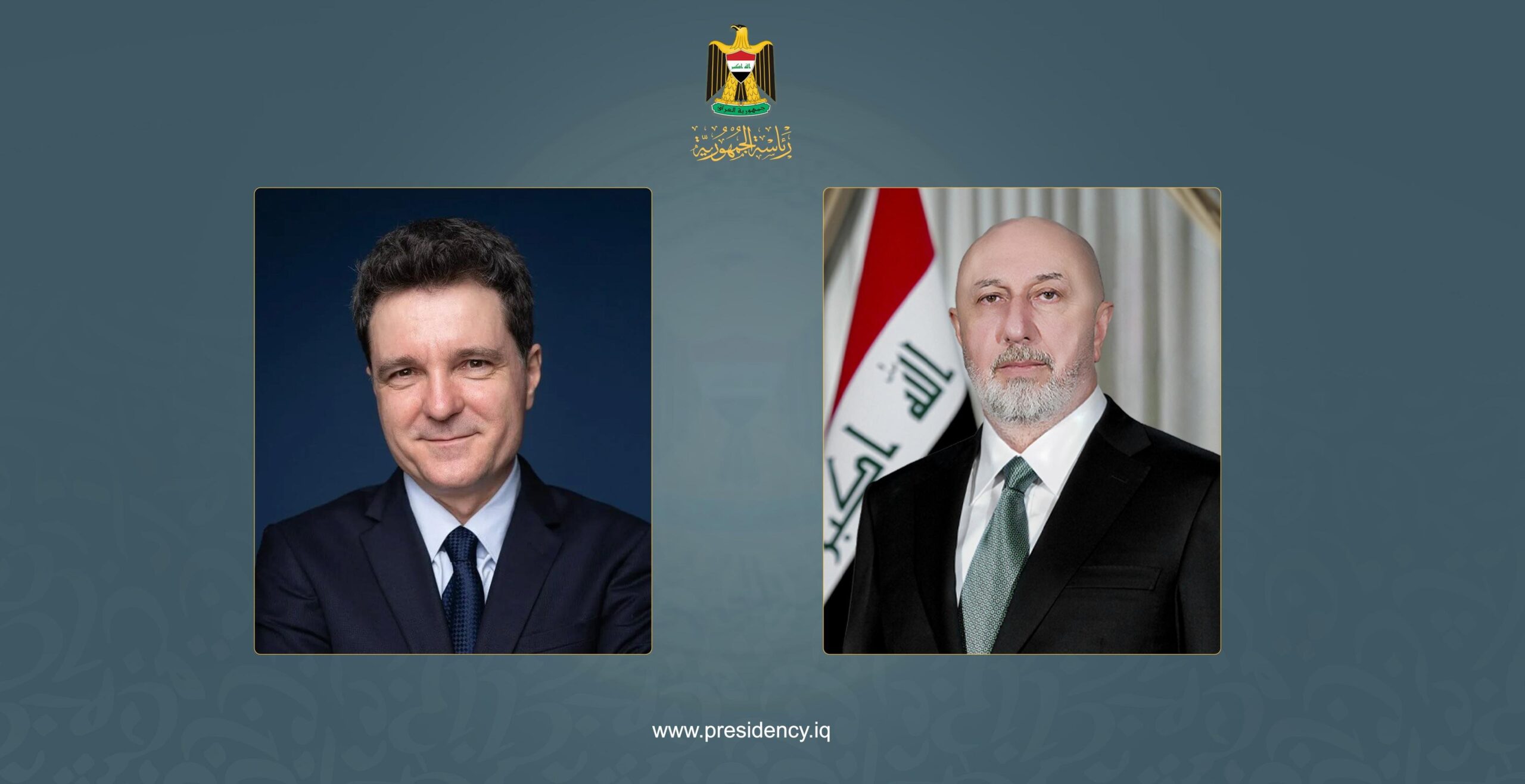 الرئيس الروماني يؤكد لرئيس الجمهورية رغبته بتطوير العلاقات وتوسيع التعاون المشترك