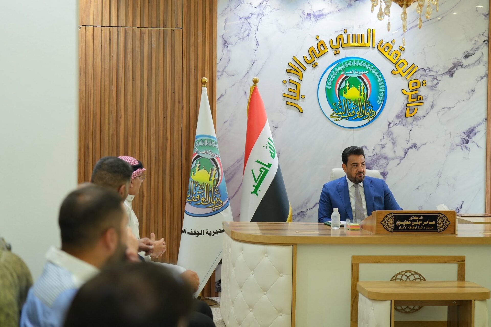 محافظ الأنبار يتفقد دائرة الوقف السني ويؤكد أهمية دعم المؤسسات الدينية