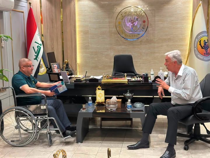 رئيس نادي الصيد العراقي يستقبل رئيس مؤسسة النهار للثقافة والاعلام